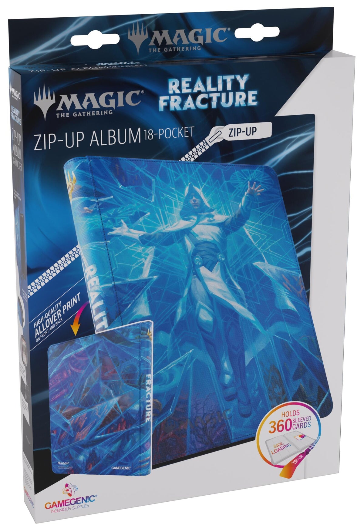 Gamegenic: MTG Reality Fracture Zip-Up Album 18-Pocket - Overwrite the Multiverse
