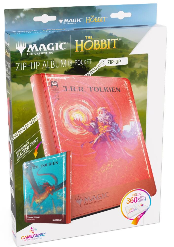 Gamegenic: MTG The Hobbit - Zip-Up Album 18-Pocket - The Arkenstone/Smaug, Worm of Dread