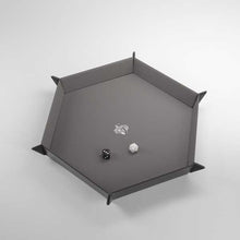 Gamegenic: Hexagonal Magnetic Dice Tray - Black/Gray