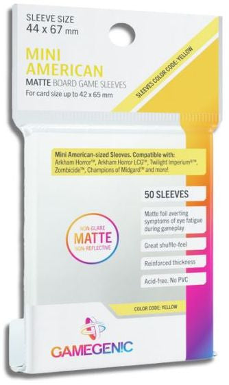 Gamegenic: Matte Board Game Sleeves (44x67mm)