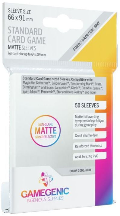Gamegenic: Matte Board Game Sleeves (66x91mm)