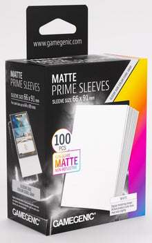 Gamegenic: Matte Prime 100ct White Sleeves (66x91mm)