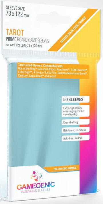 Gamegenic: Prime Board Game Sleeves: Size Code ORANGE (73mm x 122mm) (50)
