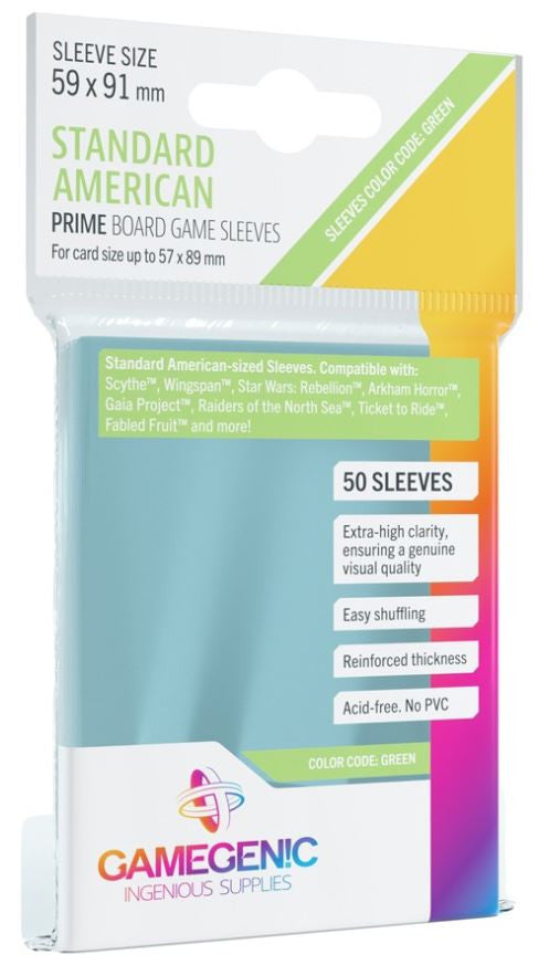 Gamegenic: Prime Board Game Sleeves (57x89mm)