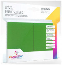 Gamegenic: Prime Card Sleeves - Standard Size (66mm x 91mm) - Green