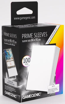 Gamegenic: Prime Card Sleeves - Standard Size (66mm x 91mm) - White