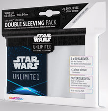 Gamegenic: Star Wars Unlimited Art Sleeves Double Sleeving Pack - Space Blue