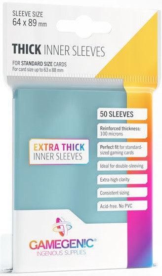 Gamegenic: Thick Inner Sleeves (64x89mm)