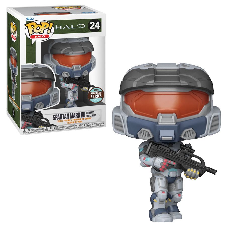 Funko: Pokemon - Halo Infinite Spartan Mk VII w/BattleRifle 24 Pop!