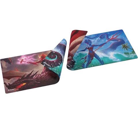 Gamegenic: MTG Reality Fracture Double-sided Playmat - Kiora of Salt and Sand/Kiora of Fire and Ashes