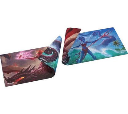 Gamegenic: MTG Reality Fracture Double-sided Playmat - Kiora of Salt and Sand/Kiora of Fire and Ashes