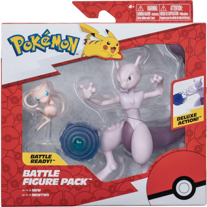 Pokemon: Battle Figure Action 2-Pack - Mewtwo & Mew