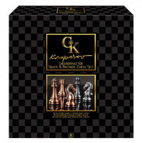 Kasparov Chess Set Grandmaster Silver & Bronze