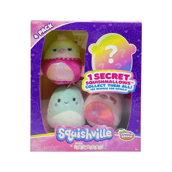 Squishmallow Squishville: Mini Plush (4 Pack) (A)