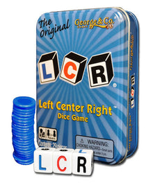 Left Center Right Blue Tin