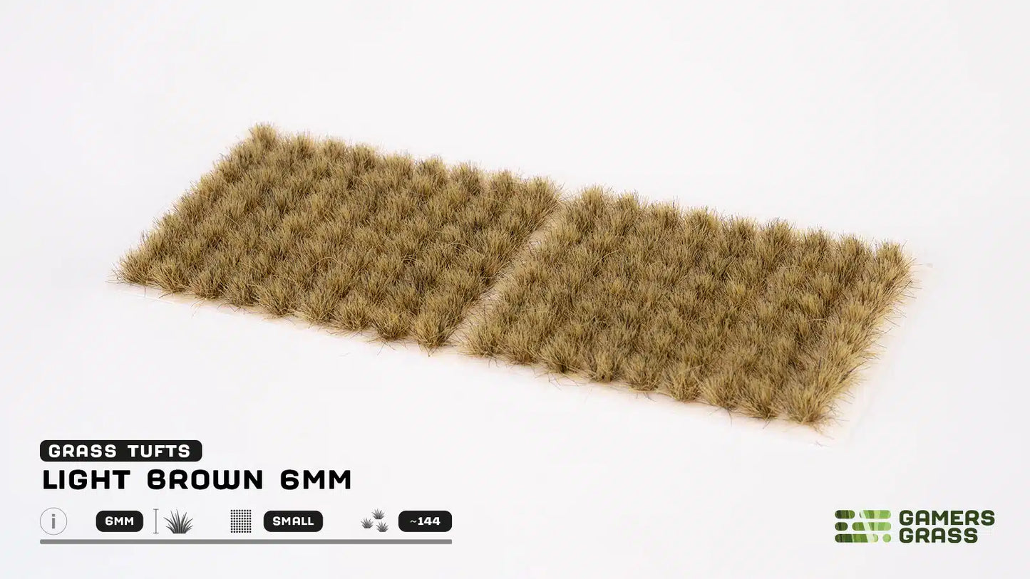 Gamers Grass: Light Brown Tufts 6mm