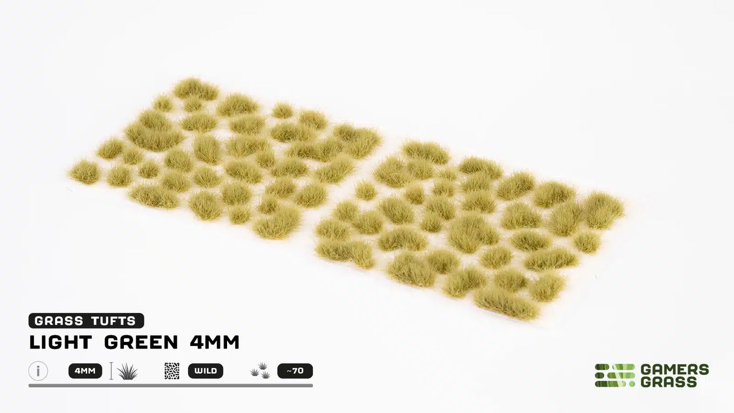 Gamers Grass: Light Green Tufts 4mm