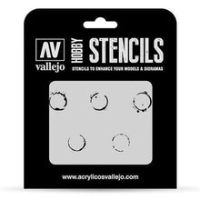 Vallejo: Stencil - Drum Oil Markings