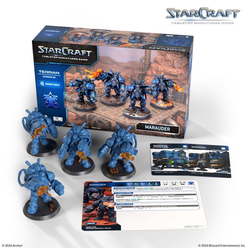 Starcraft Miniatures Game: Terran - Marauder Expansion Set