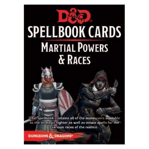 Dungeons & Dragons 5th Edition: Spellbook Cards Martial Powers & Races