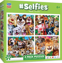 Masterpieces: 4 Pack Selfies Puzzle 100pc