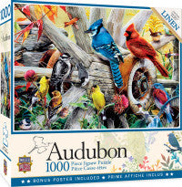 Masterpieces: Audubon Backyard Birds Puzzle 1000pc