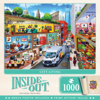 Masterpieces: Inside Out City Living Puzzle 1000pc