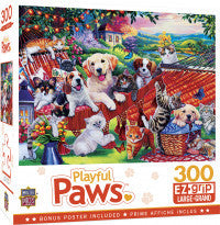 Masterpieces: Playful Paws A Lazy Afternoon Ez Grip 300pc