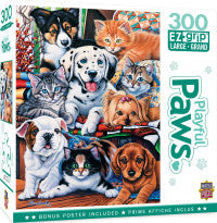 Masterpieces: Playful Paws Hide and Seek Ez Grip 300pc