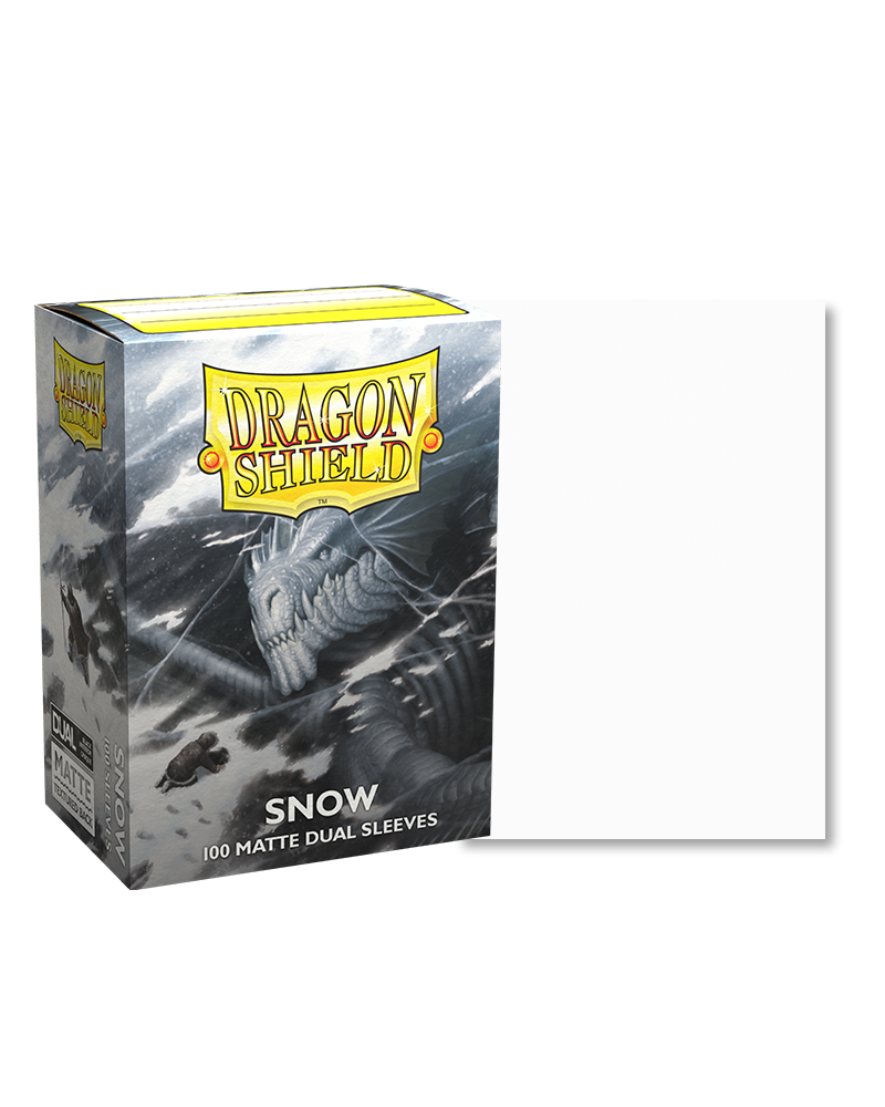 Dragon Shield: Dual Matte Sleeves (100) Snow