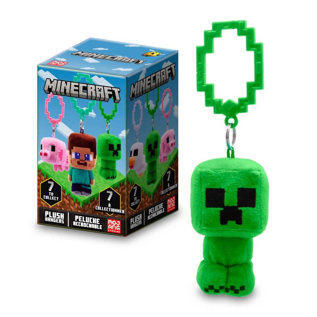 MINECRAFT 3.5" Plush Backpack Hangers Assortment Series 2