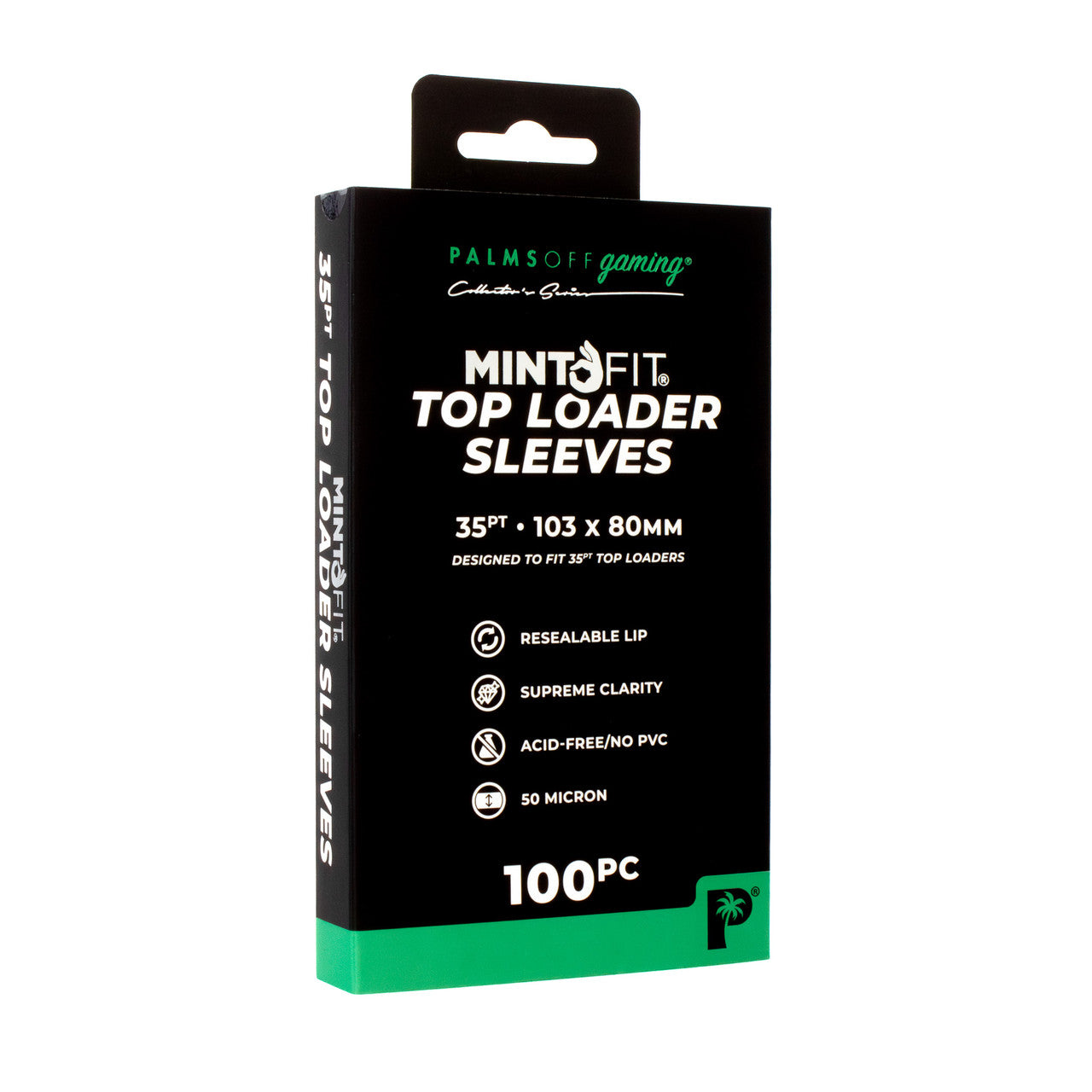 Palms Off: MintFit Top Loader Sleeves - 35pt - 100pc