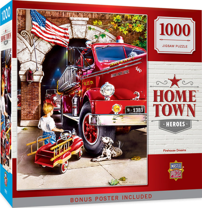 Masterpieces: Hometown Heroes Firehouse Dreams 1000pc