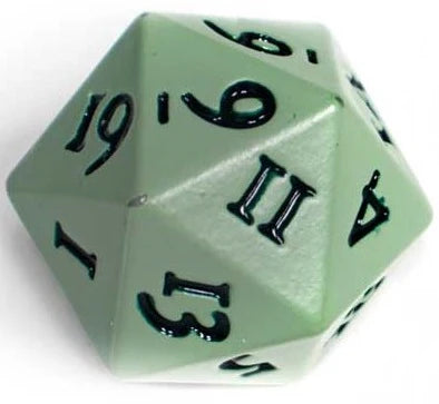 Ultra Pro: Vivid Heavy Metal D20 Dice Set - Cool Matcha