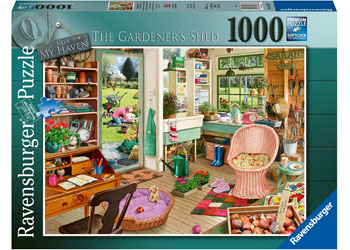 Ravensburger: My Haven No.8  The Gardeners Shed 1000pc