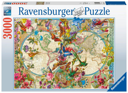 Ravensburger: Flora and Fauna World Map 3000pc