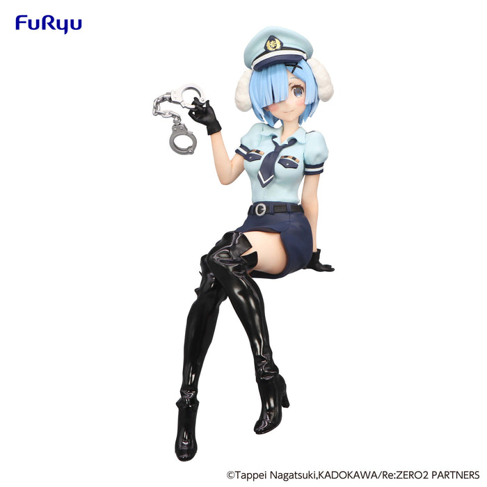 FuRyu: Re:ZERO - Rem Police Officer with Dog Ears Noodle Stopper Figure
