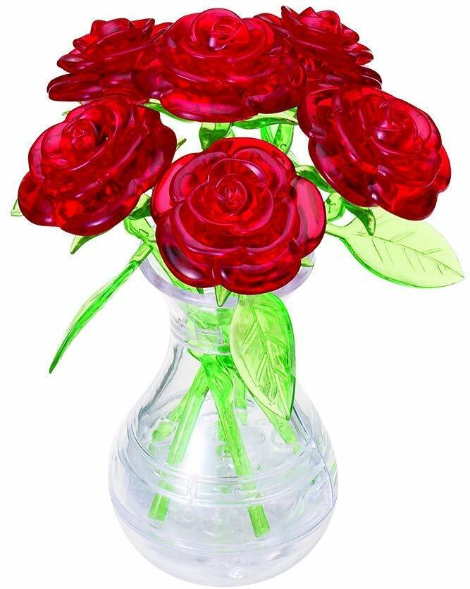 Crystal Puzzle: Six Roses (Red)