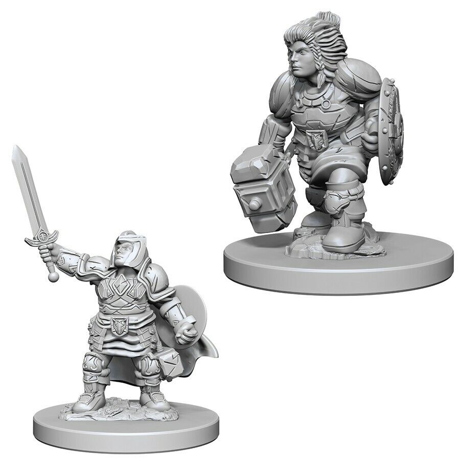 Nolzur's Marvelous Miniatures: Female Dwarf Paladin