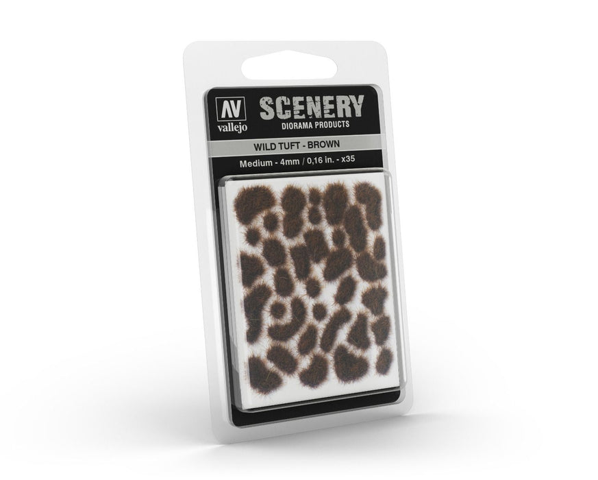 Vallejo: Scenery Tufts Wild Tuft Brown 4mm