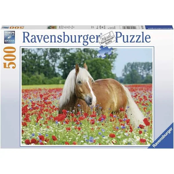 Ravensburger: Horse in the Poppy Field 500pc