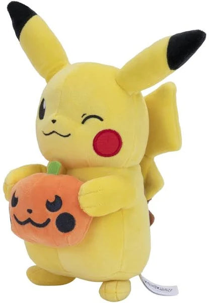 Pokemon: 8" Plush Halloween Pikachu (Pumpkin)