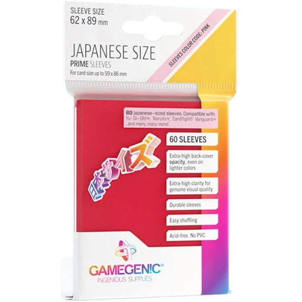 Gamegenic: Prime Card Sleeves Japanese Size - Red