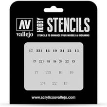 Vallejo: Stencil - Soviet Numbers WW2