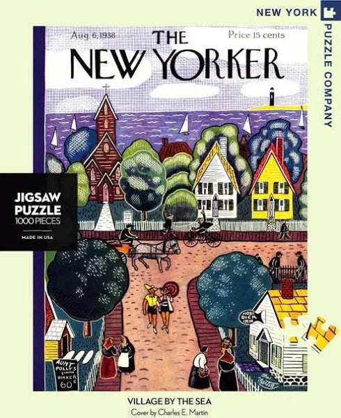 New York Puzzle Company: Village by Sea 1000pc