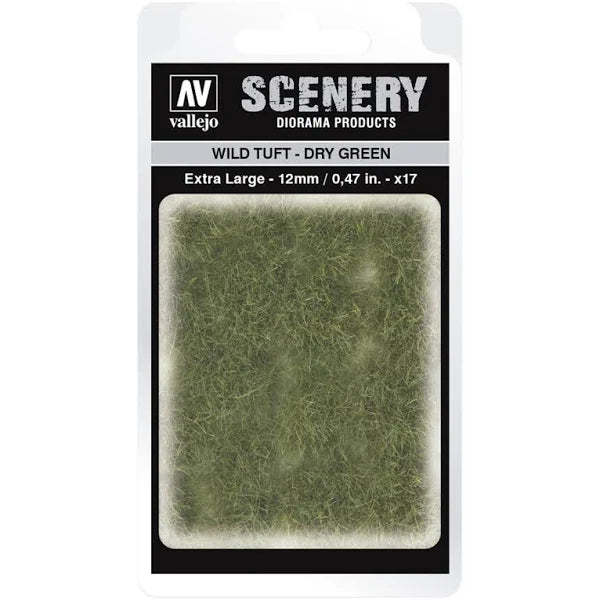 Vallejo: Scenery Tufts Wild Tufts Dry Green 12mm