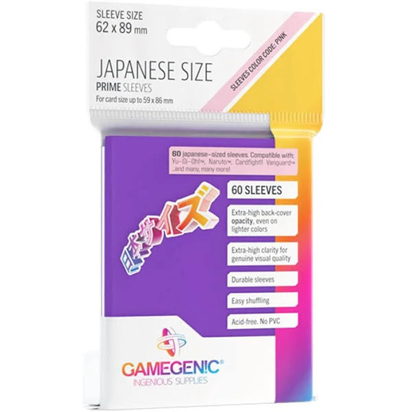 Gamegenic: Prime Card Sleeves Japanese Size - Purple