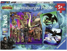 Ravensburger: How to Train Your Dragon 3x49pc