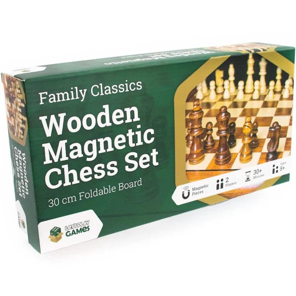 Family Classics: Wooden Magnetic Chess Set 30cm