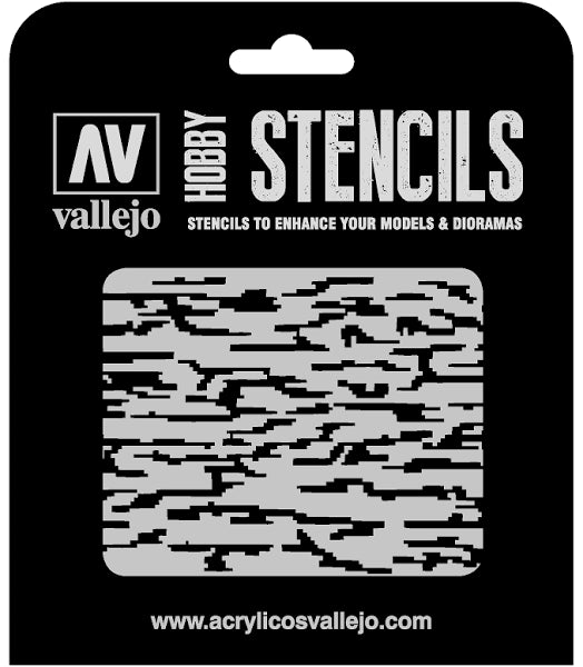 Vallejo: Stencil - Pixelated Modern Camo